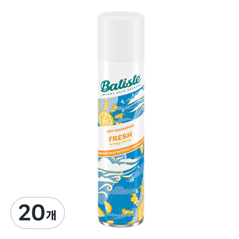 바티스트 드라이샴푸 후레쉬, 20개, 200ml