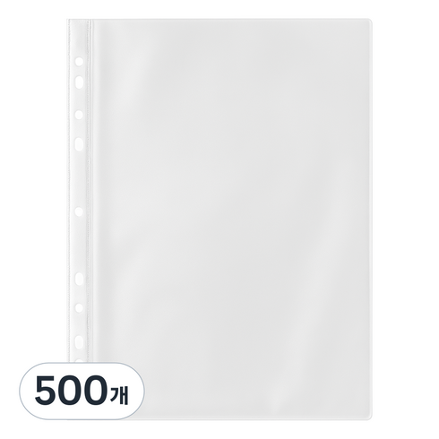 코멧 A4 클리어파일 리필속지 0.05mm, 500개, 1개입