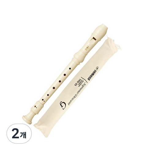 야마하 소프라노 리코더 저먼식 YRS-23G, 2개