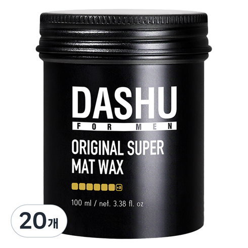다슈 포 맨 오리지널 슈퍼 매트 헤어왁스, 100ml, 20개