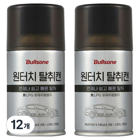불스원 살라딘 원터치 차량용 탈취제, 90g, 12개