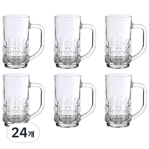 삼호유리 럭키글라스 큐빅 하이볼 롱 머그컵 310ml LG-311611, 24개
