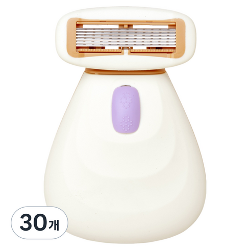 마켓링 여성용 휴대 제모기 화이트, 30개, 1개입