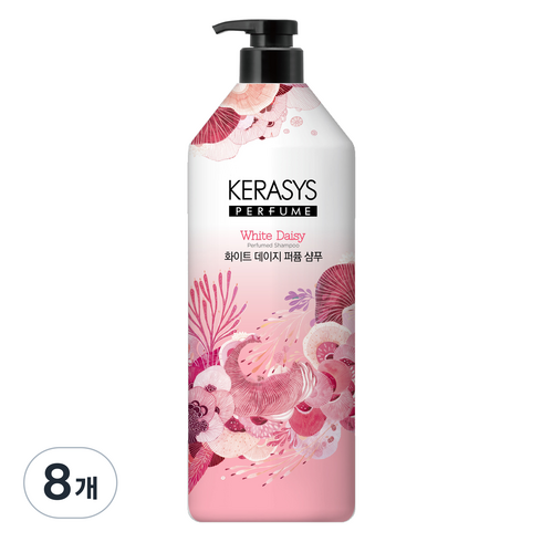 케라시스 퍼퓸 샴푸 화이트 데이지, 8개, 1L