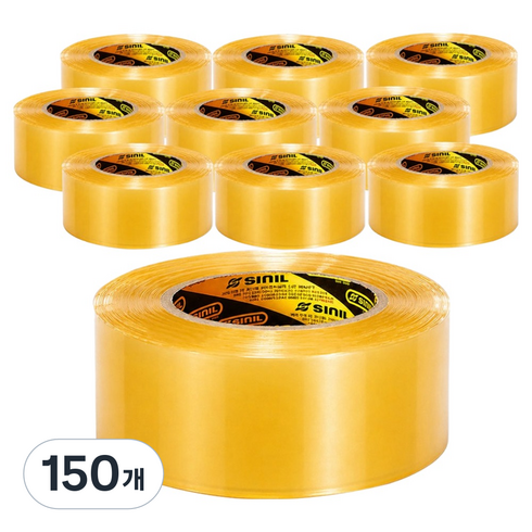 신일테이프 OPP 박스테이프 48mm x 80m, 투명, 150개