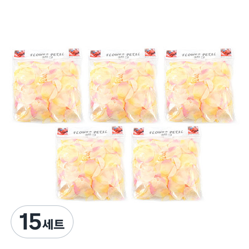파티해 플라워샤워 이벤트꽃잎, 망고, 15세트