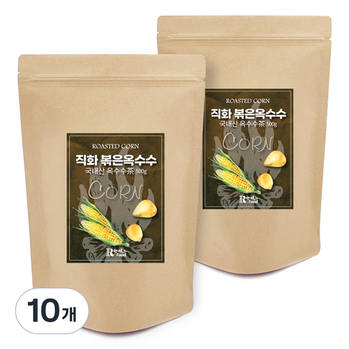 로얄푸드 직화볶음 옥수수차, 500g, 10개, 1개입