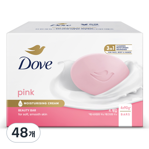 도브 핑크 뷰티 바, 90g, 48개입