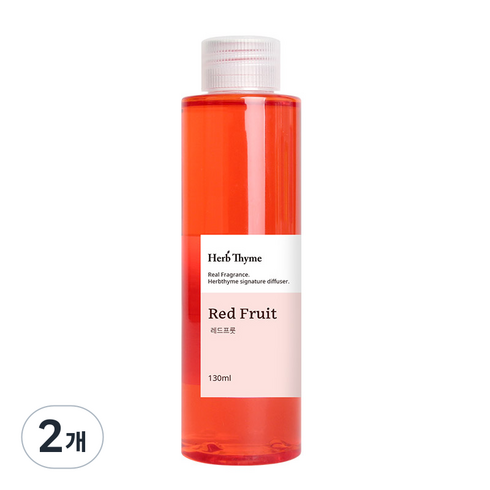 허브타임 디퓨저 리필, 레드프룻, 130ml, 2개