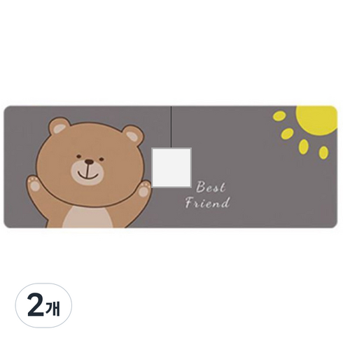 베어 워터가드 개수대 매트, 02 베스트프렌드, 2개