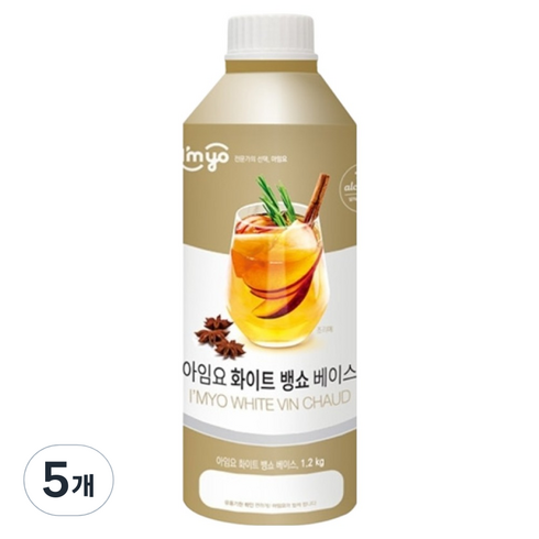 아임요 화이트뱅쇼 베이스, 5개, 1.2kg