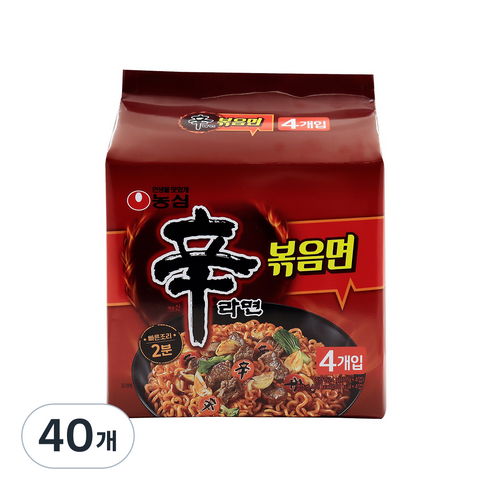 신라면 볶음면 131g, 40개