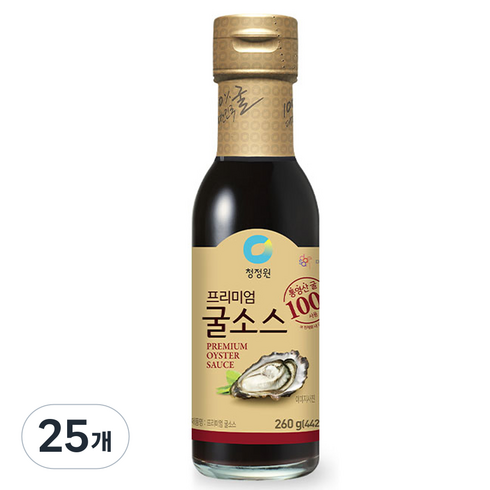 청정원 프리미엄 굴 소스, 260g, 25개