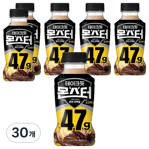 테이크핏 몬스터 근육이 마시는 단백질 초코바나나맛, 350ml, 30개
