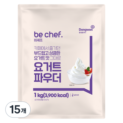 비셰프 동원홈푸드 요거트파우더, 15개, 1개입, 1kg