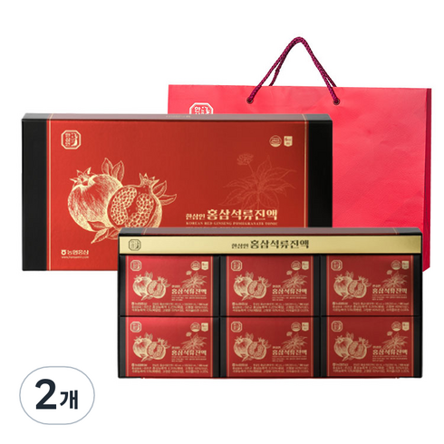 한삼인 홍삼 석류 진액 + 쇼핑백, 30회분, 2개