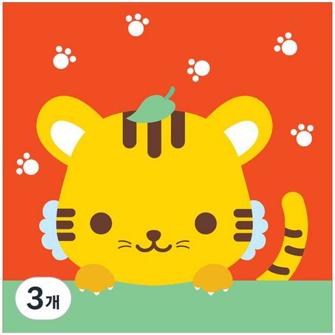 아이러브페인팅 아기 12간지 DIY 명화그리기 20 x 20 cm, 호랑이, 3개