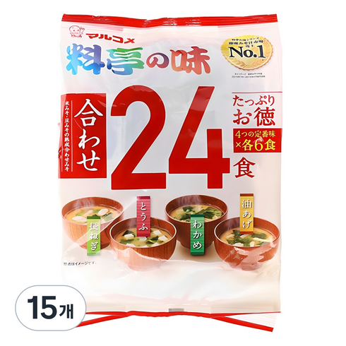 마루코메 료테이노 아지 24식 즉석식품, 432g, 15개