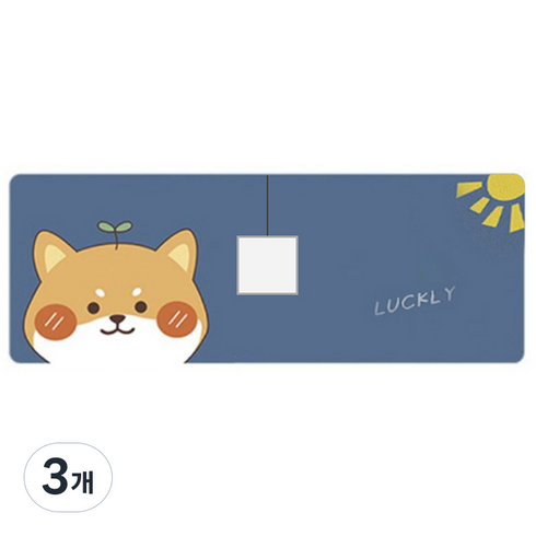 베어 워터가드 개수대 매트, 04 럭키, 3개
