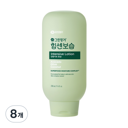 그린핑거 힘센보습 인텐시브 바디로션, 280ml, 8개