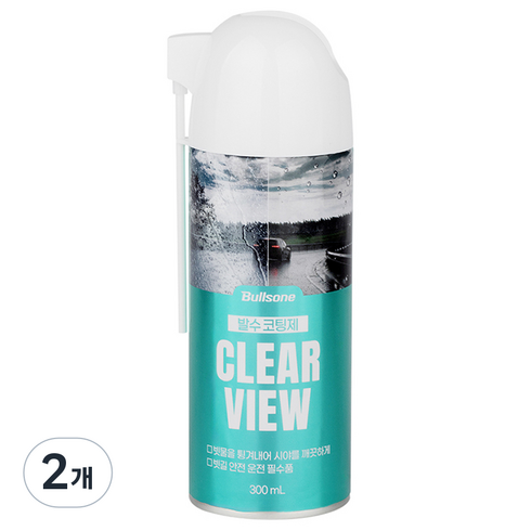 불스원 클리어뷰 발수코팅제, 300ml, 2개