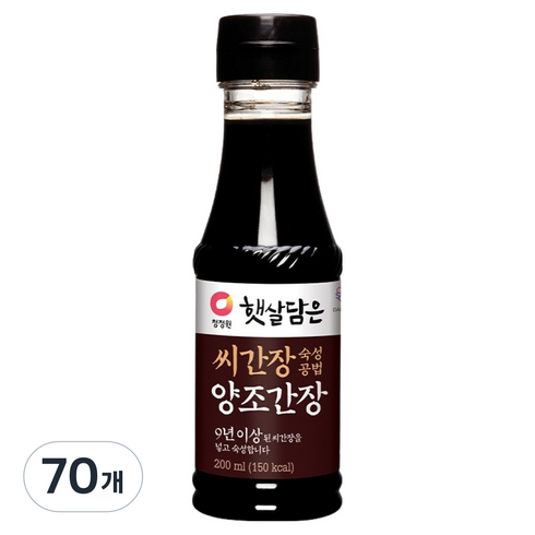 햇살담은 씨간장 숙성공법 양조간장, 200ml, 70개