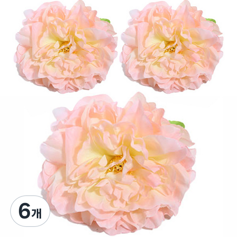 미미네아쿠아 베타 실크 플라워 베드 연핑크 수조장식, 6개
