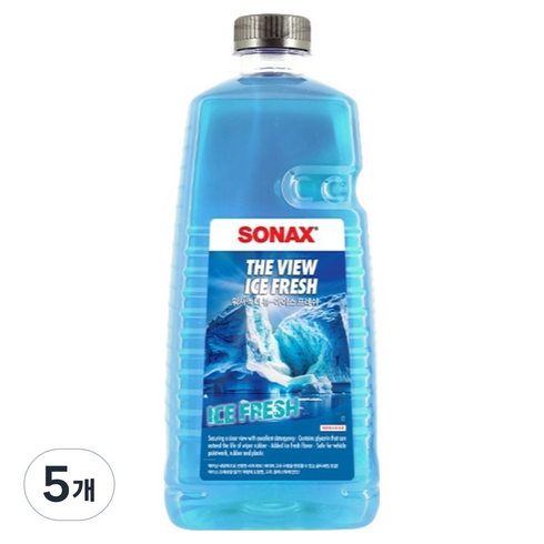소낙스 워셔액 더 뷰 아이스 프레쉬, 5개, 2L