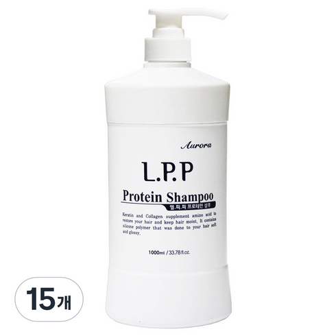 오로라 LPP 프로테인 한방 샴푸, 1L, 15개