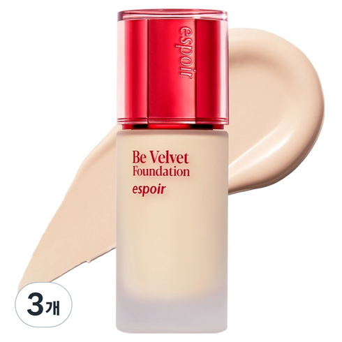 에스쁘아 비벨벳 파운데이션 SPF22 PA++ 30g, 3개, 21N뉴트럴아이보리