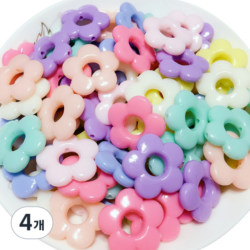 가드 보니타 DIY 비즈 재료 500g, 믹스, 4개