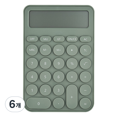 롭다 계산기 M, Sage Green, 6개