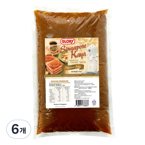 GLORY 카야 브라운, 2.5kg, 6개