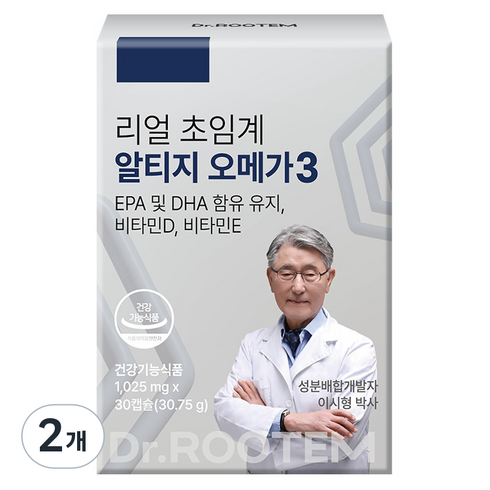 닥터루템 이시형박사의 리얼 초임계 알티지 오메가3 30.75g, 2개, 30정