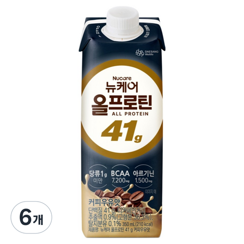 뉴케어올프로틴 커피우유맛 41g, 6개, 350ml