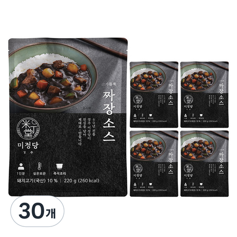 미정당 고기듬뿍 짜장소스, 220g, 30개