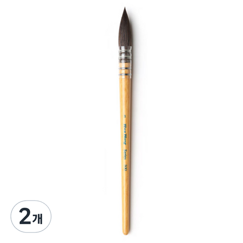 화홍산업 수채화붓 500, R 3호, 2개