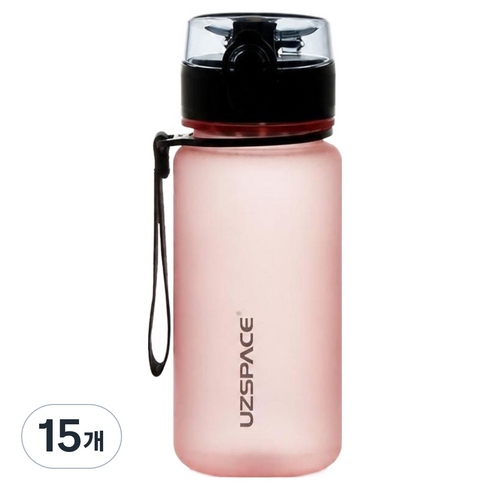 우즈스페이스 트라이탄 벨벳 보틀, 핑크, 350ml, 15개