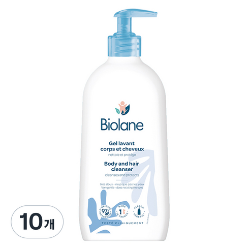 비올란 2in1 바디 앤 헤어 클렌저, 350ml, 10개