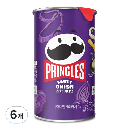 프링글스 스윗 어니언, 48g, 6개