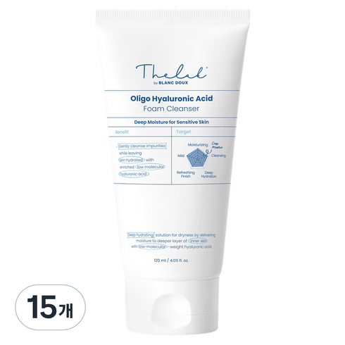 더랩바이블랑두 올리고 히알루론산 폼 클렌저, 120ml, 15개