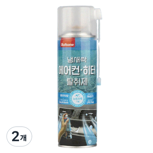 불스원 냄새싹 에어컨 히터 탈취제 쿨아쿠아, 160g, 2개