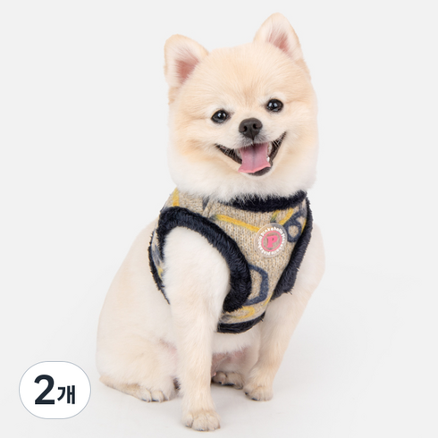 핑카홀릭 반려동물 프리지아 산책 하네스 B형 HB7723, 네이비, 2개