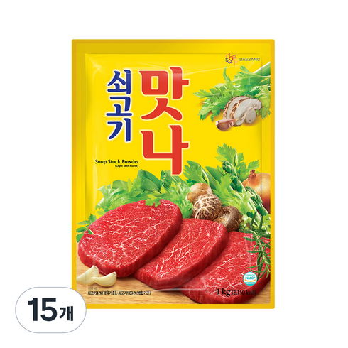 대상 쇠고기 맛나, 1kg, 15개