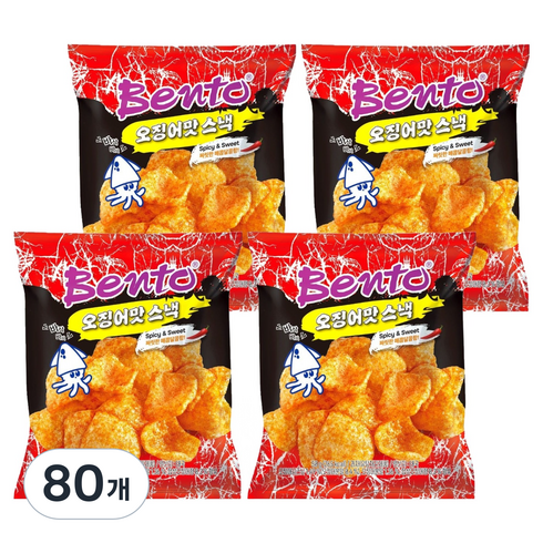 벤토 오징어맛 스낵, 50g, 80개