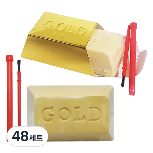 아가플러스 대박 골드바 보물 채굴 키트, 70g, 48세트