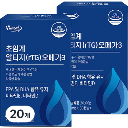 퍼니트 초임계 알티지 오메가3, 20개, 30.66g