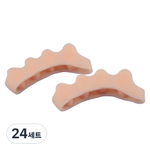 드방스 발가락 보호대 왼발 + 오른발 세트 베이지, 24세트