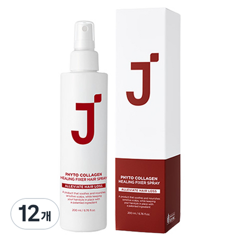 제이숲 피토콜라겐 힐링픽서 헤어스프레이, 200ml, 12개
