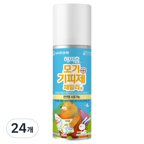 유한양행 해피홈 모기 기피제 패밀리액, 100g, 24개